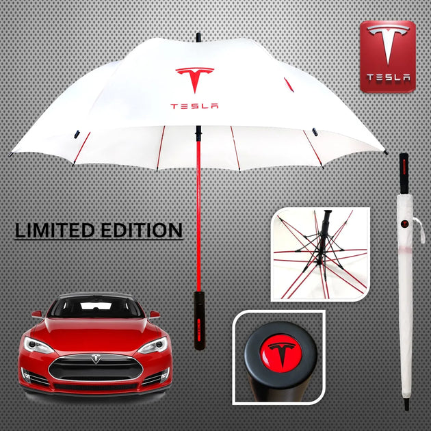 Premium & Quality Tesla Umbrella Car Accessories- Anti-UV Automatic ...